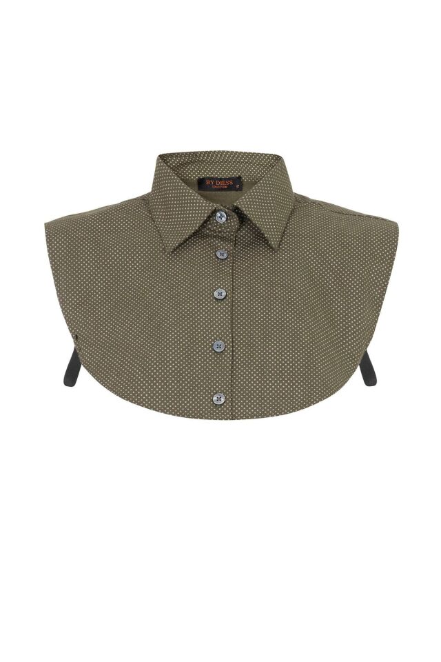 Haki Puantiyeli Kadın Iç Crop Gömklek haki puantiyeli - XL