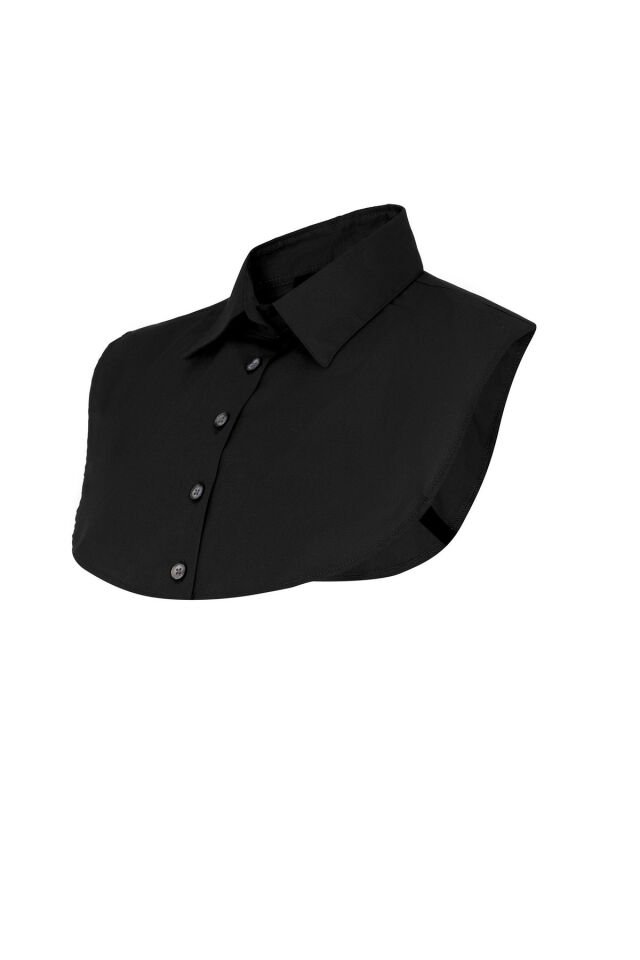 Siyah Kadın Iç Crop Gömklek siyah - 3XL