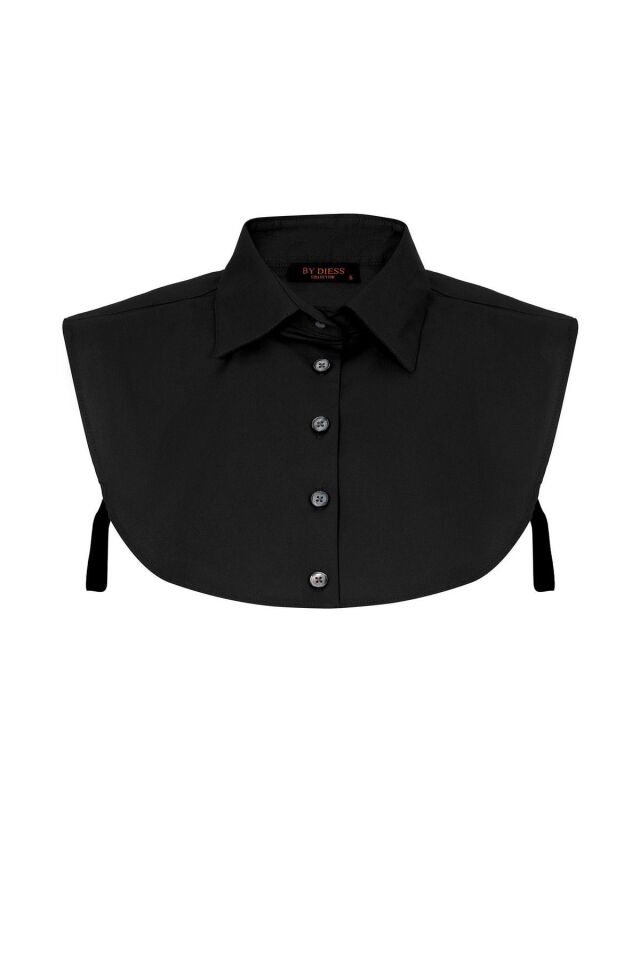 Siyah Kadın Iç Crop Gömklek siyah - 3XL